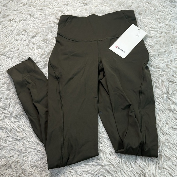 lululemon athletica Pants - NWT Lululemon Base Pace High-Rise Running Tight 28" Dark Olive